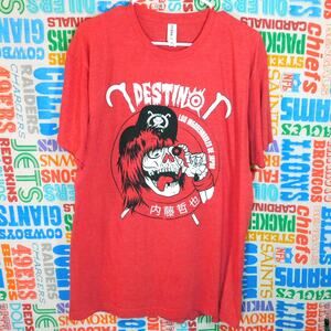 Los Ingobernables De Japon NJPW Destino Graphic T Shirt Size XL Red Wrestling